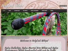 Tablet Screenshot of holyoak-whips.com